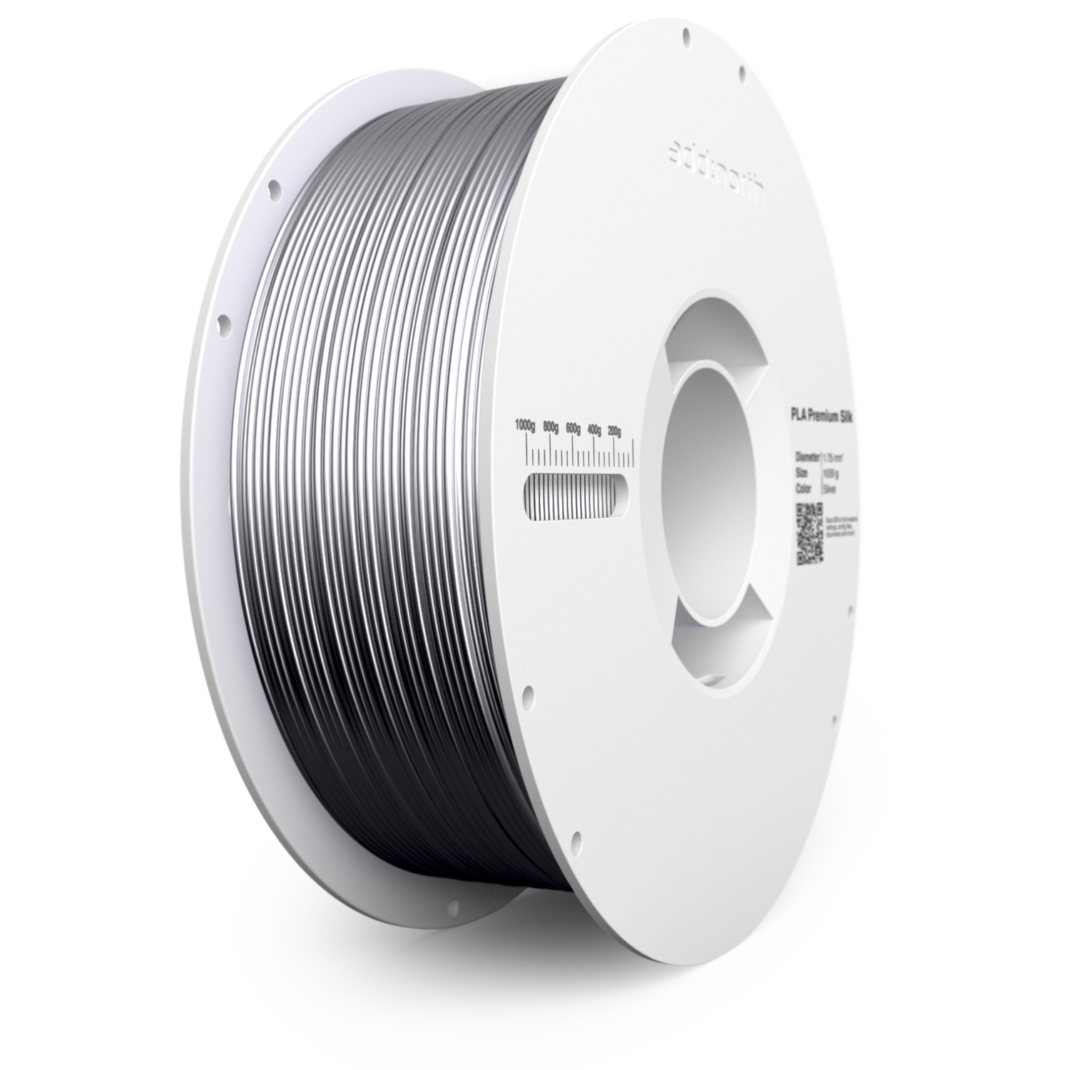 Addnorth Addnorth - PLA Premium Silk Addnorth - Silver - 1.75 mm - 1000 g