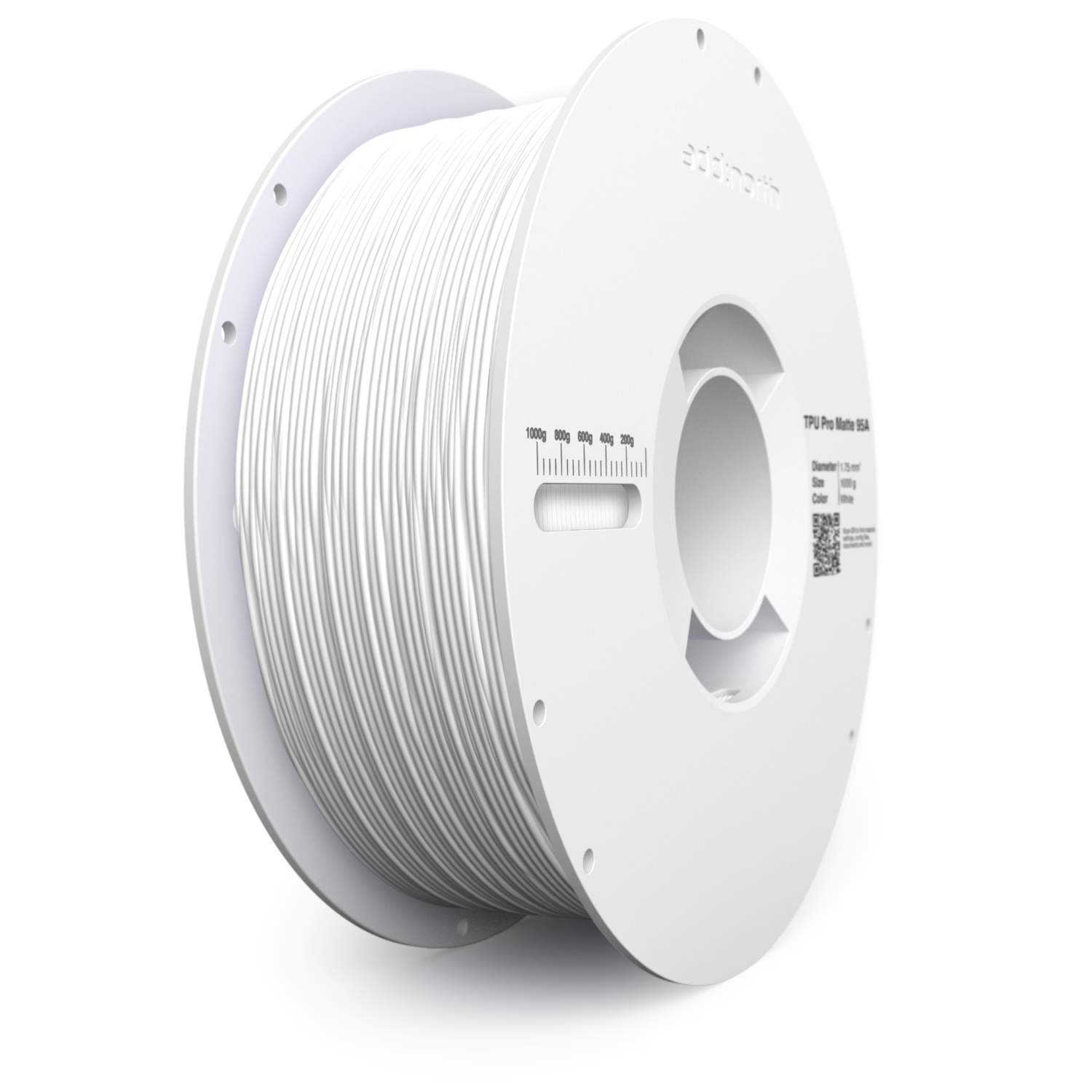 Addnorth Addnorth - TPU Pro Matte 95A Addnorth - White - 1.75 mm - 1000 g